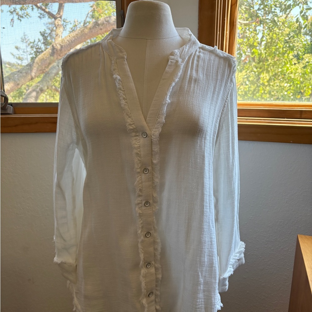 NIC+ZOE Classic White Blouse